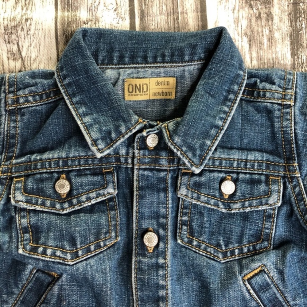 Old Navy Toddler Denim Jean Jacket 18-24m Unisex